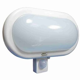 Luminária Arandela Tartaruga Bivolt LED 6000K Branco com Sensor de Presença-KEY WEST-6220