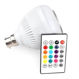 Lâmpada Caixa De Som Bluetooth Luz Led Rgb Controle Remoto