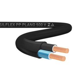 Cabo Silflex PP 500 V 2 x 2,5mm Preto Rolo 100 Metros