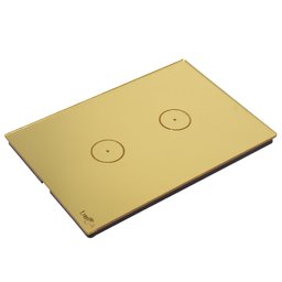 Interruptor Touch Tok Glass 2 Pads Wi-Fi  4x2cm Dourado