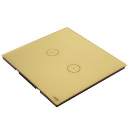 Interruptor Touch Tok Glass 2 Pads Wi-Fi  4x4cm Dourado