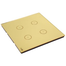 Interruptor Touch Tok Glass 4 Pads Wi-Fi  4x4cm Dourado