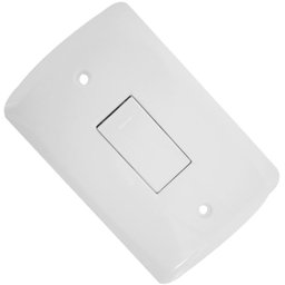 Conjunto de 1 Interruptor Simples 10A  Branco