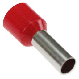 Terminal Tubular Ilhós Vermelho para 48A com 20 Peças 