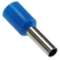 Terminal Tubular Ilhós Azul para 19A com 20 Peças 