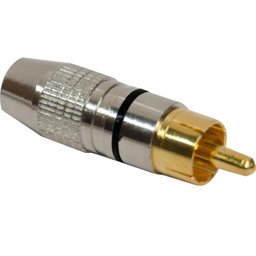 Plug Rca Profissional Metal Pgrc0012 Preto Storm