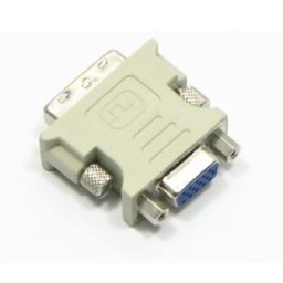 Adaptador Conversor Vga (fêmea) para Dvi-i (macho) Dual Link 24+5 Pinos