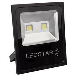 Refletor Led Ultra Slim 30W 6000K Branca com Alça Articulada