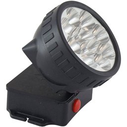 Lanterna de Cabeça Preto com 12 Leds  