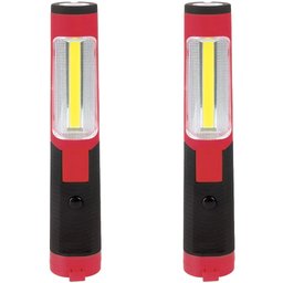 2 Pendentes Lanterna de LED 3W com 5 LEDs Base Magnética Dobrável à Pilha