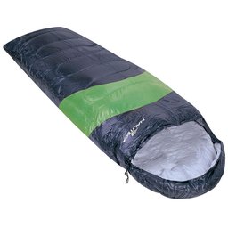 Saco de Dormir Viper 5°C a 12°C Preto e Verde Estilo Sarcófago