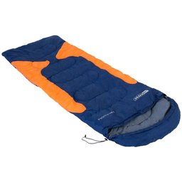 Saco de Dormir do Tipo Misto Freedom Azul com laranja