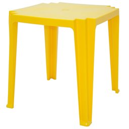 Mesa Tambaú em Polipropileno Amarelo