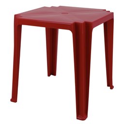 Mesa Tambaú em Polipropileno Vermelho