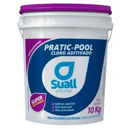 Balde de Cloro Pratic Pool 10Kg para Piscinas