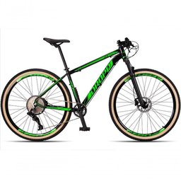 Bicicleta 29 Dropp Z3 12V Freio Hidráulico Preto+Verde