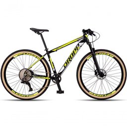 Bicicleta 29 Dropp Race 12v Suspensão Preto+amarelo