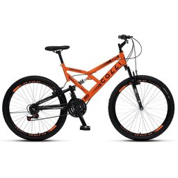 Bicicleta Colli 148/12 Aro-26 D.Suspensão 21 Marchas Laranja