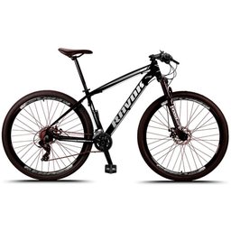 Bicicleta Mountain Bike 21 Velocidades Alavanca Alumínio Cinza Quadro 21"