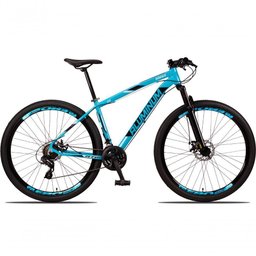 Bicicleta 29 Aluminum Raider 24 Marchas Index Freio A Disco Azul+preto