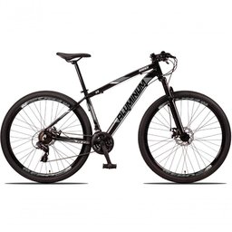 Bicicleta 29 Aluminum Raider 24 Marchas Index Freio A Disco Preto+cinza