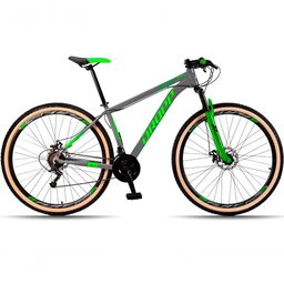 Bicicleta 29 Dropp Sx Evo 21V Câmbio Shimano Cinza+Verde