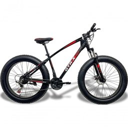 Bicicleta Fat Bike Gtr-x Aro 26 Freios Disco Alumínio Shimano Quadro 17 Preto