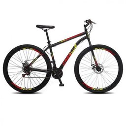 Bicicleta Colli Cazelle Aro 29 Roma Preto/Vermelho/Amarelo