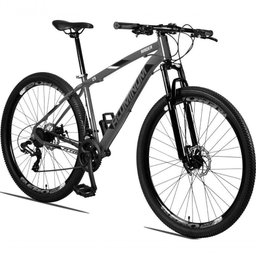 Bicicleta Aluminum Raider 24V Aro 29 Index Grafite+Preto