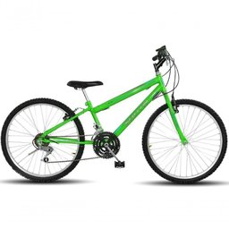 Bicicleta Aro 24 South 18 Marchas Freio V-brake - Verde Verde