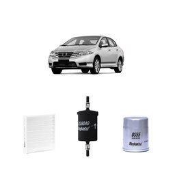 Kit filtros, ar condicionado, combustível e óleo lubrificante Redux32 – CITY 1.5 16V FLEX ( EXL / LX / Sport) - Automático / Mecânico 2015-REDUX32-201713