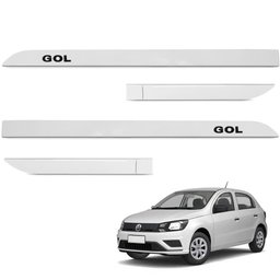 Jogo de Friso Lateral Gol 2013 a 2023 Branco Cristal