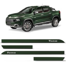 Friso Fiat Toro 2016 a 2023 Verde Botanic Alto Relevo