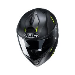 Capacete Hjc I90 Aventa Preto Cinza E Verde 59 [f016]