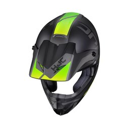 Capacete Hjc Off Csmxii Creed Cinza E Verde 62 [f016]