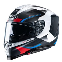 Capacete Hjc Rpha 70 Kosis Preto Branco Azul E Vermelho 59 [f016]