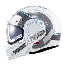 Capacete Texx Esc Stratos 180 Topographic Branco Azul 60 [f016]