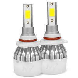 Kit Lâmpadas LED HB3 6000k Headlight R8 M7 3200 Lumens 38w