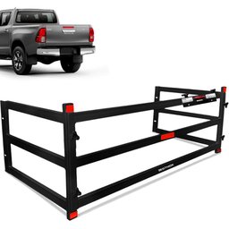 Extensor De Caçamba Hilux 2016 a 2022 Divisor ED Preto