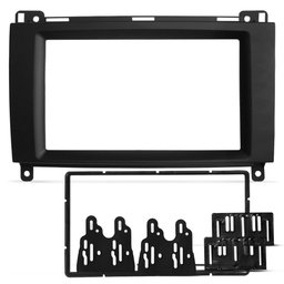 Moldura do Painel 2 Din Benz B200, Sprinter 415 e 515 b200 2008 a 2016 Preto