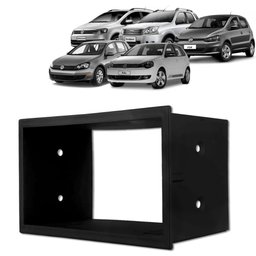 Moldura do Painel 2 Din Polo Fox Spacefox Golf Ecosport Preto Padrão Japonês