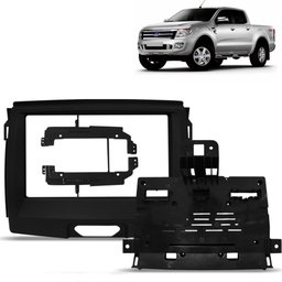 Moldura do Painel 9 Polegadas Ford Ranger 2016 a 2022 Preto