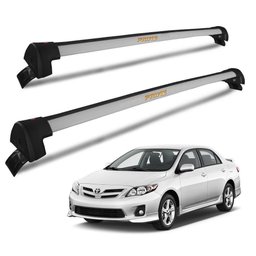 Rack De Teto Toyota Corolla 2009 a 2013 Alumínio Prata