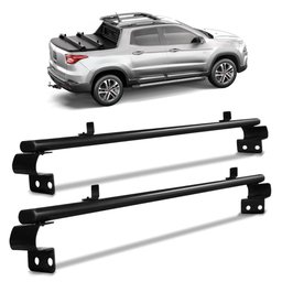 Rack Travessa Caçamba Fiat Toro 2016 a 2023 Aço Preto Keko