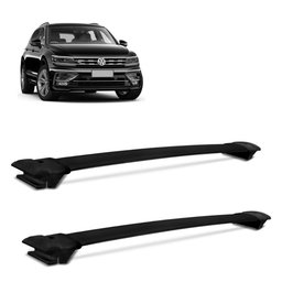 Rack Travessa de Teto Tiguan 2018 a 2021 Alumínio Preto