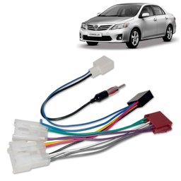 Chicote de Ligação Toyota Corolla 2008 a 2013 Plug ISO 16 Vias