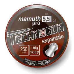 Chumbinho Mamuth PRO 5.5mm 250 Unidades - Technogun-Technogun-303068