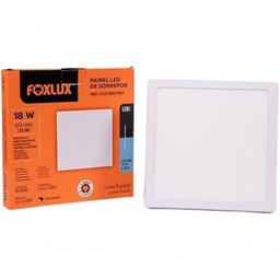 Painel De Led Downlight Quad Sobrepor 18w 6500k Bivolt Foxlux