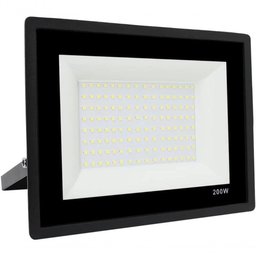 Refletor Led 200w Holofote Bivolt Prova Dágua Luz Frio 6500k