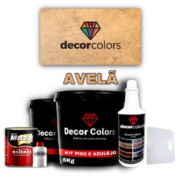 Kit Tinta Cimento Queimado Piso E Azulejo Avelã Decor Colors-DECOR COLORS-278604
